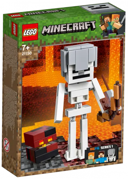  Le21150 Lego Minecraft Bigfig Skeleton With Minecraft Png Minecraft Bow Png