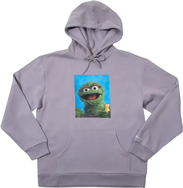  Grouch Gull Grey Hoodie Sesame Street Png Oscar The Grouch Transparent