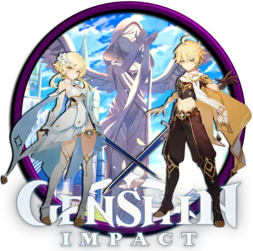  Genshin Impact Folder Icon Designbust Genshin Impact Icon Png Black Folder Icon Ico