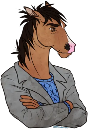  Sad Horse Show Mr Peanut Butter Art Png Bojack Png