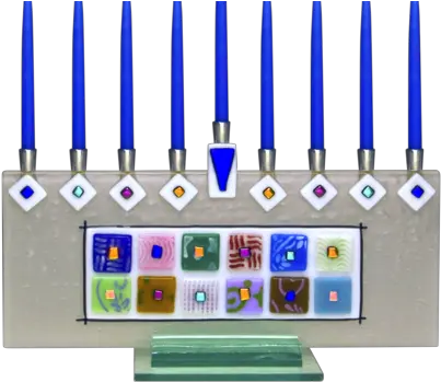  Menorah 12 Tribes Beames Designs Twelve Tribes Menorah Collection Png Menorah Png