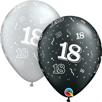  Download Qualatex 18th Birthday Helium Birthday Balloons Png Birthday Balloons Transparent