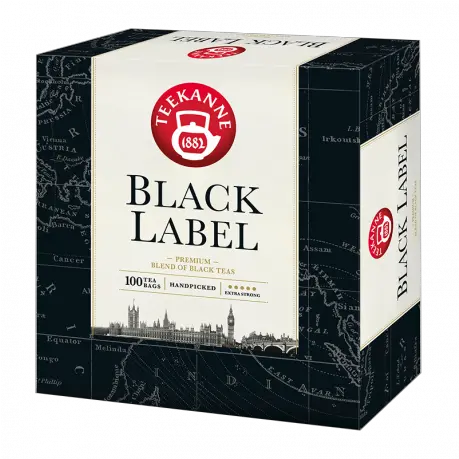  Black Label Tea From Teekanne Cardboard Packaging Png Black Label Png