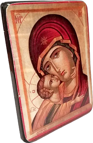  Holy Land Icon Mary Sweet Kiss Hand Icone De Nossa Senhora Png Mary Icon