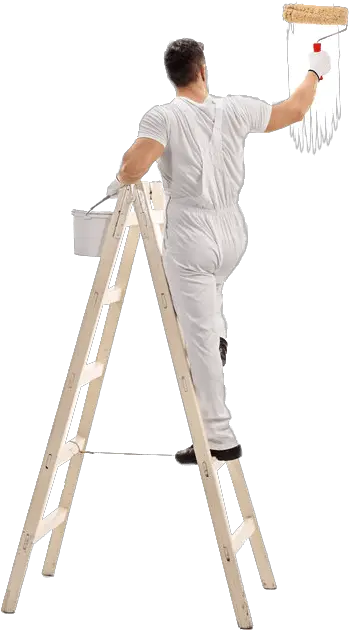  Professional Residential Painters In Ladder With Painter Png Painter Png