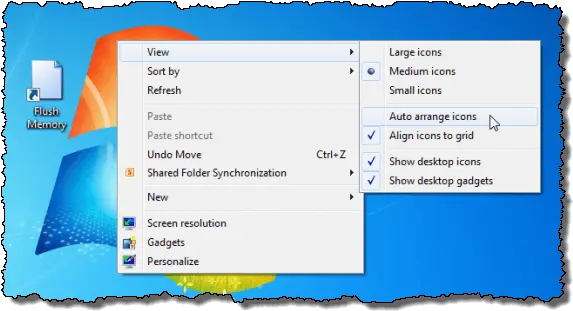  Auto Arrange Icons Windows 7 Png Desktop Icon Organizer