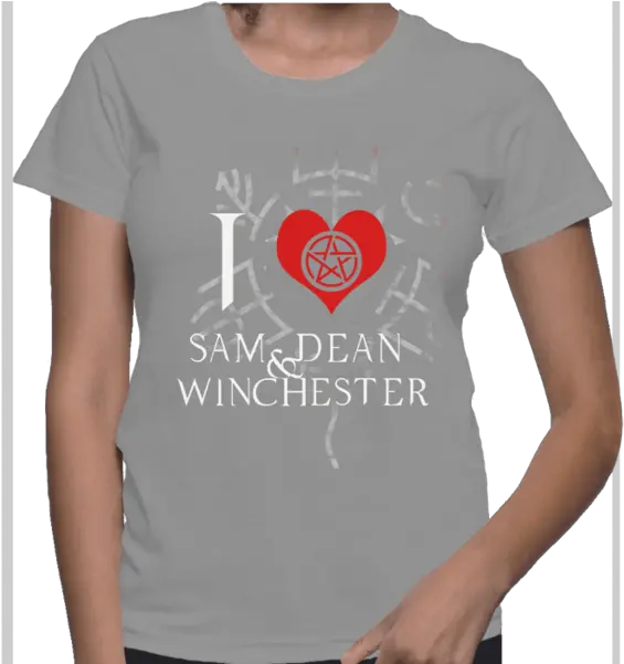  I Love Sam And Dean Winchester Computer Science Tshirt Logo Png Sam Winchester Png