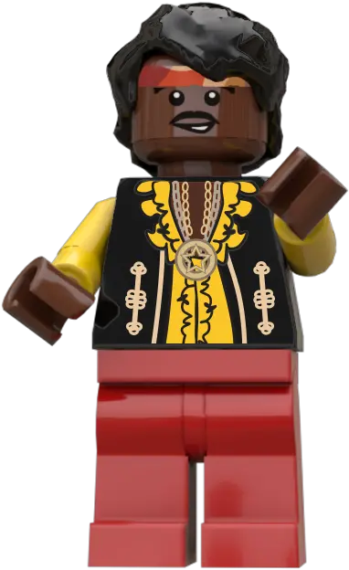  Jimi Hendrix Minifig Custom Printed Figurine Png Jimi Hendrix Png