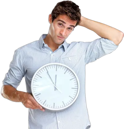  Photodune 219463timeismakingfoolsofusagainconfused Man With Clock Png Time In Png