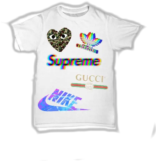  Logos Supreme Bape Nike Adidas Shirt Active Shirt Png Gucci Logos