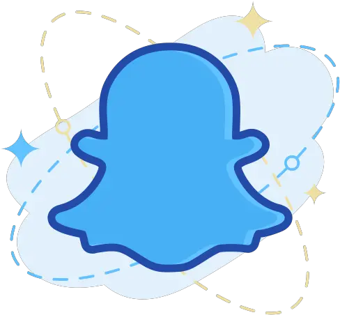  Snapchat Logo Icon Of Colored Outline Blue Snapchat Logo Png Snapchat Icon Transparent