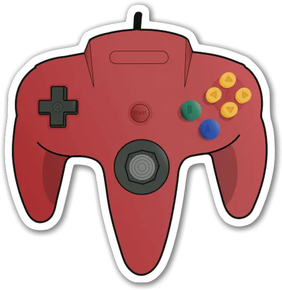  N64 Controller Stickerapp Sticker Control De N64 Png Nintendo 64 Png