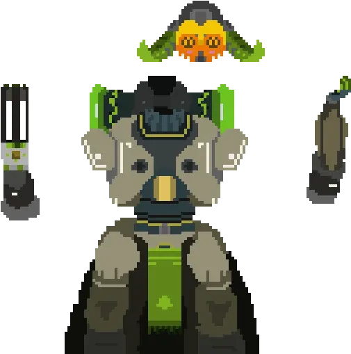  Pixilart Military Robot Png Orisa Transparent