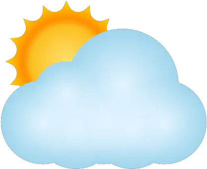  Sun Behind Cloud Icon Clip Art Png Cloud Emoji Png