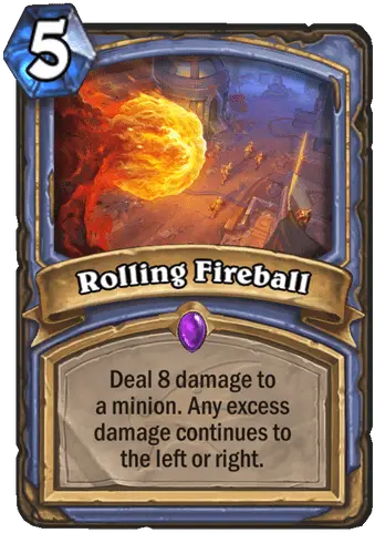  Rolling Fireball Cards Hearthstone Hs Rolling Fireball Png Fire Ball Png