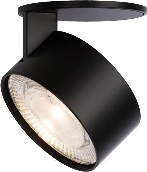  Led Black Recessed Swivel Spotlight In Track Lighting Png Spotlights Png