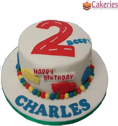  2nd Birthday Cake Cars Cakeries Png Transparent