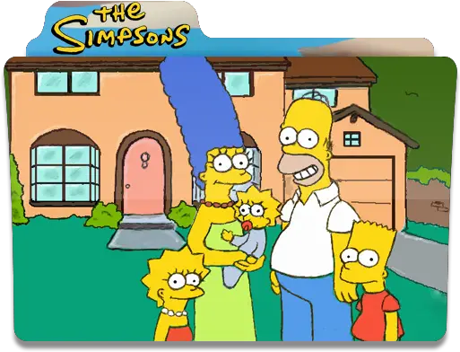  The Simpsons In Garden Of House Folder Folders Os Simpsons Icon Folder Png The Simpsons Png