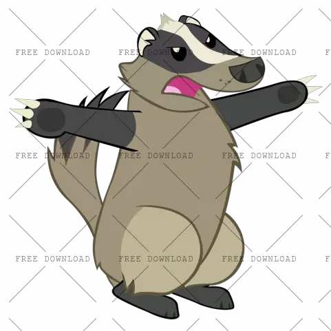  Png Image With Transparent Background Badger Cartoon Png Raccoon Transparent Background