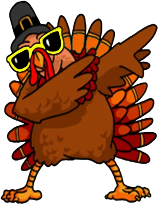  Dabbing Turkey Thanksgiving T Shirt By Sinoshp Inktale Png Thanksgiving Turkey Png