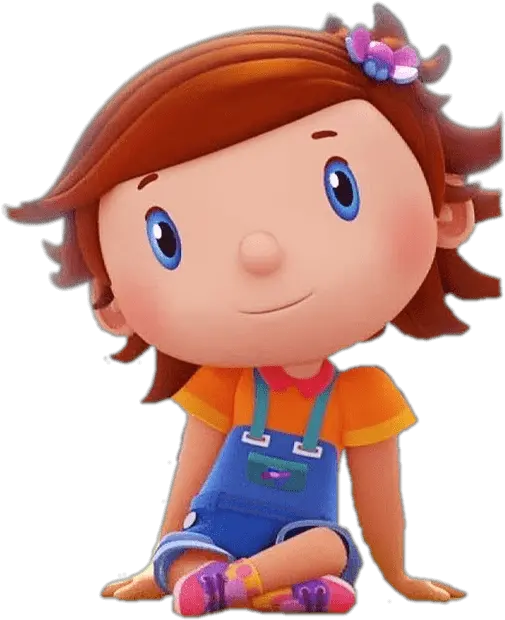  Sitting Cartoon Png Girl Sitting Png