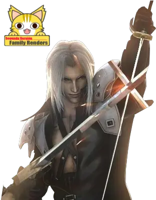  Render Sephiroth Crisis Core Ff 7 Crisis Core Png Sephiroth Png