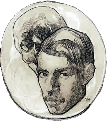  Autorretrato Con Calavera Saturnino Herran Png Calavera Png