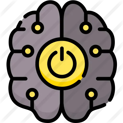  Robotic Brain Icon Png Cartoon Brain Png