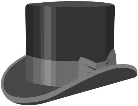  Top Hat Bow Illustration Sombrero De Copa Animado Png Top Hat Transparent