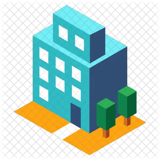  Office Icon Of Isometric Style Birds Park Png Office Building Png