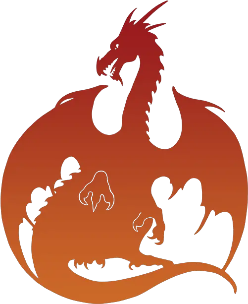  Red Orange Dragon Accent Mugs Galaxy Dragon Silhouette Png Dragon Silhouette Png