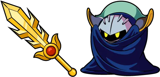  Kirby Meta Knight Cursor U2013 Custom Browser Extension Galacta Knight Right Back At Ya Png King Dedede Png