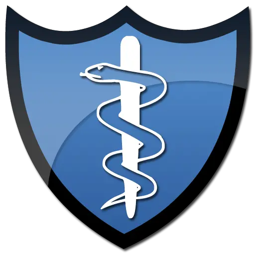  Medical Serpent Symbol Shield Cross Sword Shield Logo Blue Medical Shield Logo Png Sword Logo