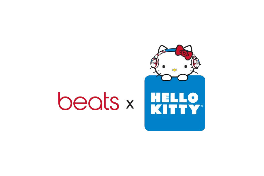  Beatsxhellokitty Logo Beats Hello Kitty Full Size Png Vertical Hello Kitty Logo