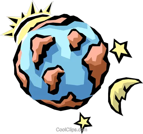  Download Earth Sun Moon U0026 Stars Royalty Free Vector Clip Sun And Moon Earth Illustration Png Sun And Moon Png