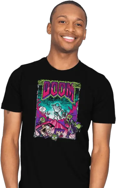  The Doom Song Invader Zim T Shirt The Shirt List Grim Adventures Of Billy And Mandy Shirt Png Invader Zim Png