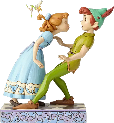  Peter Pan Wendy U0026 Tinker Bell Figurine By Enesco Jim Shore Disney Peter Pan Png Tinker Bell Png