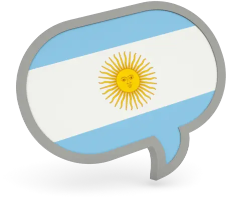  Speech Bubble Icon Illustration Of Flag Argentina Png