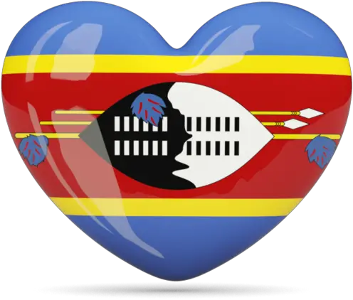  Heart Icon Illustration Of Flag Swaziland Flag Of Swaziland Png Heart Icon Clipart