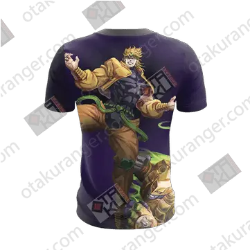  Jojou0027s Bizarre Adventure Dio Brando And The World 3d T Shirt Eva 01 Evangelion Hoodie Png Dio Brando Png