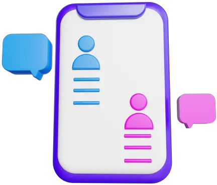  Online Chatting Icon Download In Flat Style Vertical Png Cool Contacts Icon