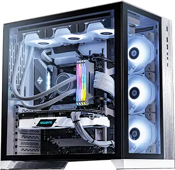  Level51 Custom Gaming Systems Rapid Mesh White Chassis Png Custom Pc Icon