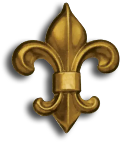  Brass Fleur Delis Emblem Png Fleur De Lis Png