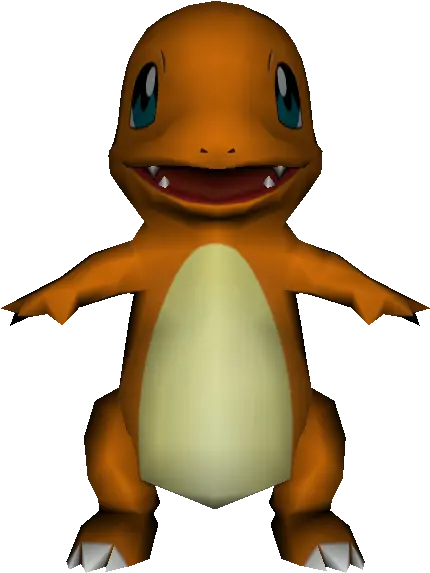  Wii Pokémon Battle Revolution 004 Charmander The Pokemon Battle Revolution Models Png Charmander Png