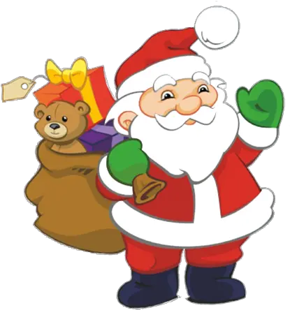  Clipart Santa Transparent Free For Download Santa Christmas Clipart Png Santa Png