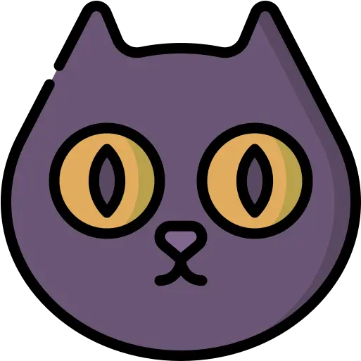  Black Cat Free Halloween Icons Dot Png Black Cat Icon