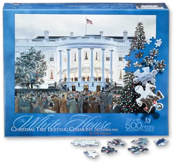  White House Christmas Tree Lighting 1941 Puzzle White House Puzzle Png Christmas Tree Lights Png