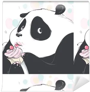  Doodle Panda Cute Cartoon Happy Girly Png Cute Panda Icon