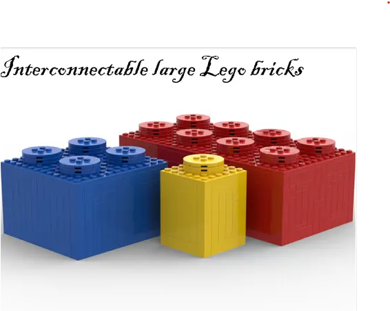  Interconnectable Large Lego Bricks Lego Png Lego Brick Png