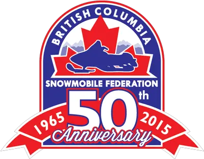  British Columbia Snowmobile Federation 50th Anniversary Logo Emblem Png Anniversary Logo